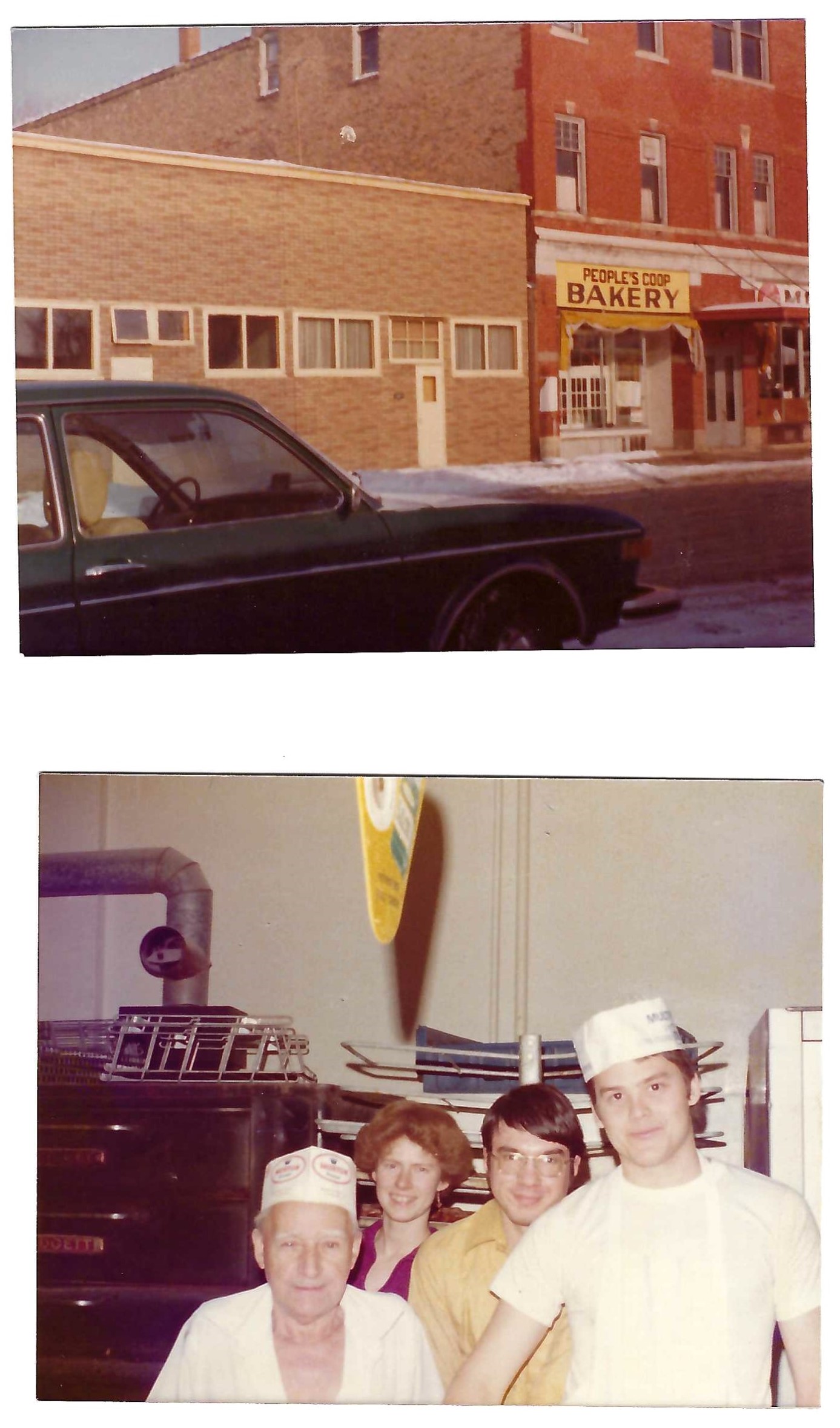 Two photos of people who worked at the People's Nutritional Bakery